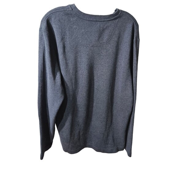 Banana Republic Navy Blue V-Neck Long Sleeve Sweater M 100% Cotton Mens - Picture 4 of 4